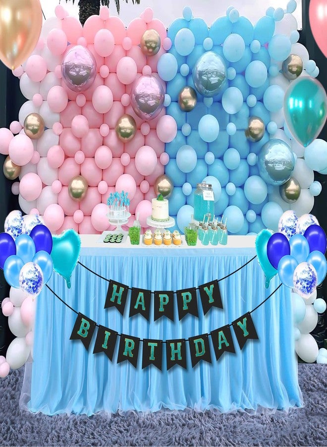 Arnavira Happy Birthday Banner/Bunting with Holographic 3d Effect For Kids, Boys, Girls, Wife, Husband Birthday Celebration Party (Blue) - Image 4